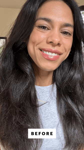 Shipin before applying the Crown Affair Overnight Repair Serum