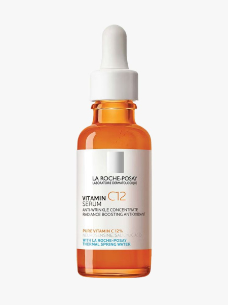 La Roche-Posay Pure Vitamin C12 Serum in branded dropper component on a light gray background